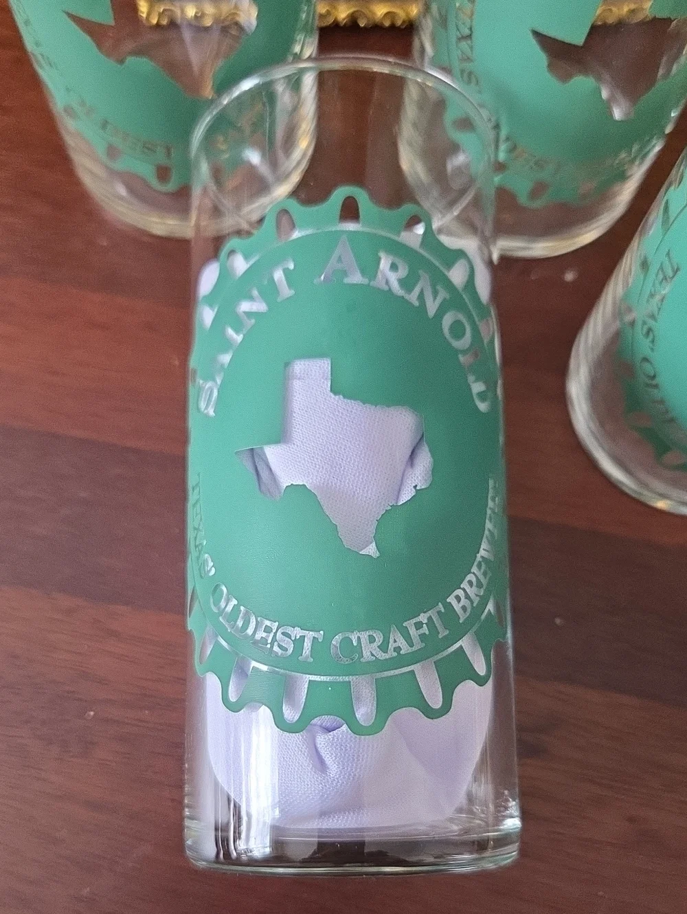 Vintage Saint Arnold Oldest Craft Brewery In Texas** Set of 5**  10oz Glasses